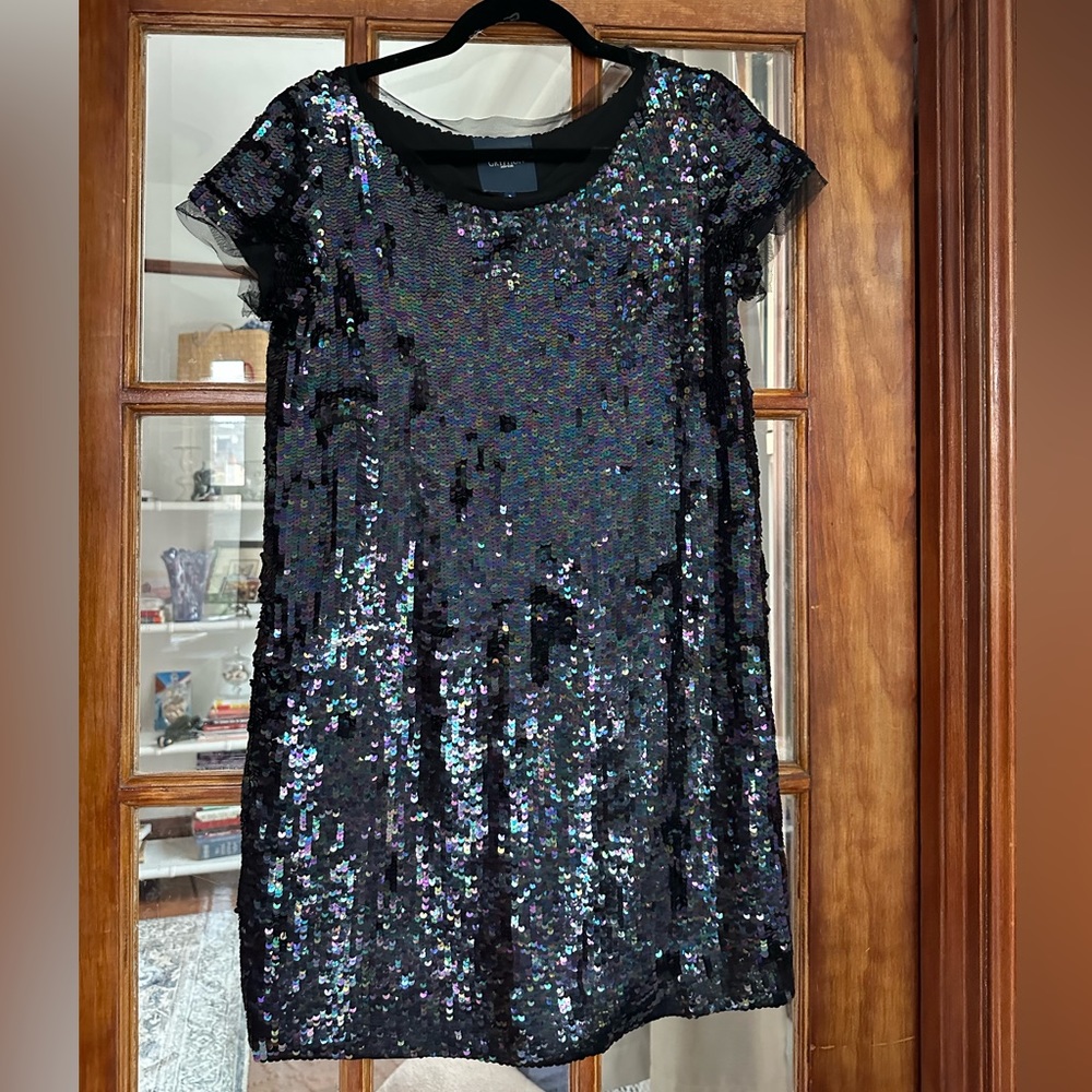 Gryphon black sequin mini dress